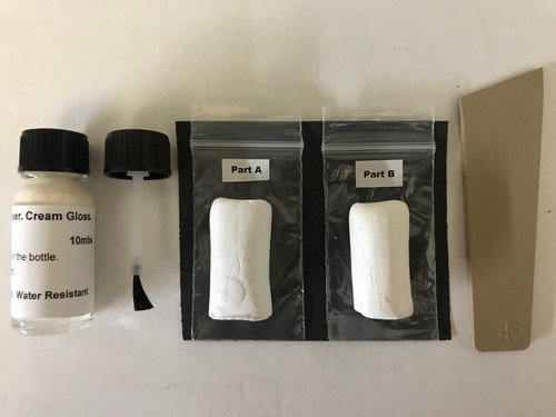 Cream quartz worktop epoxy - cream,