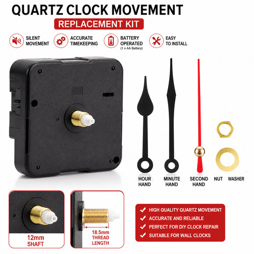 Quartz clock movement - clock,