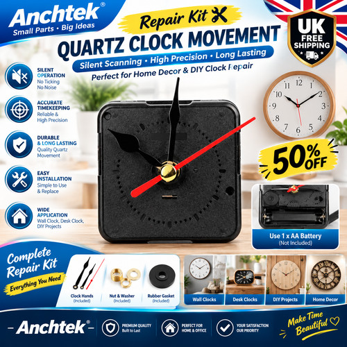Quartz clock movement - quartz,