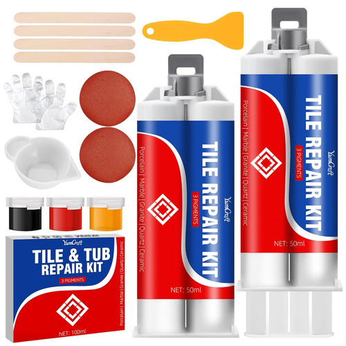 Tile repair kit - kit, white